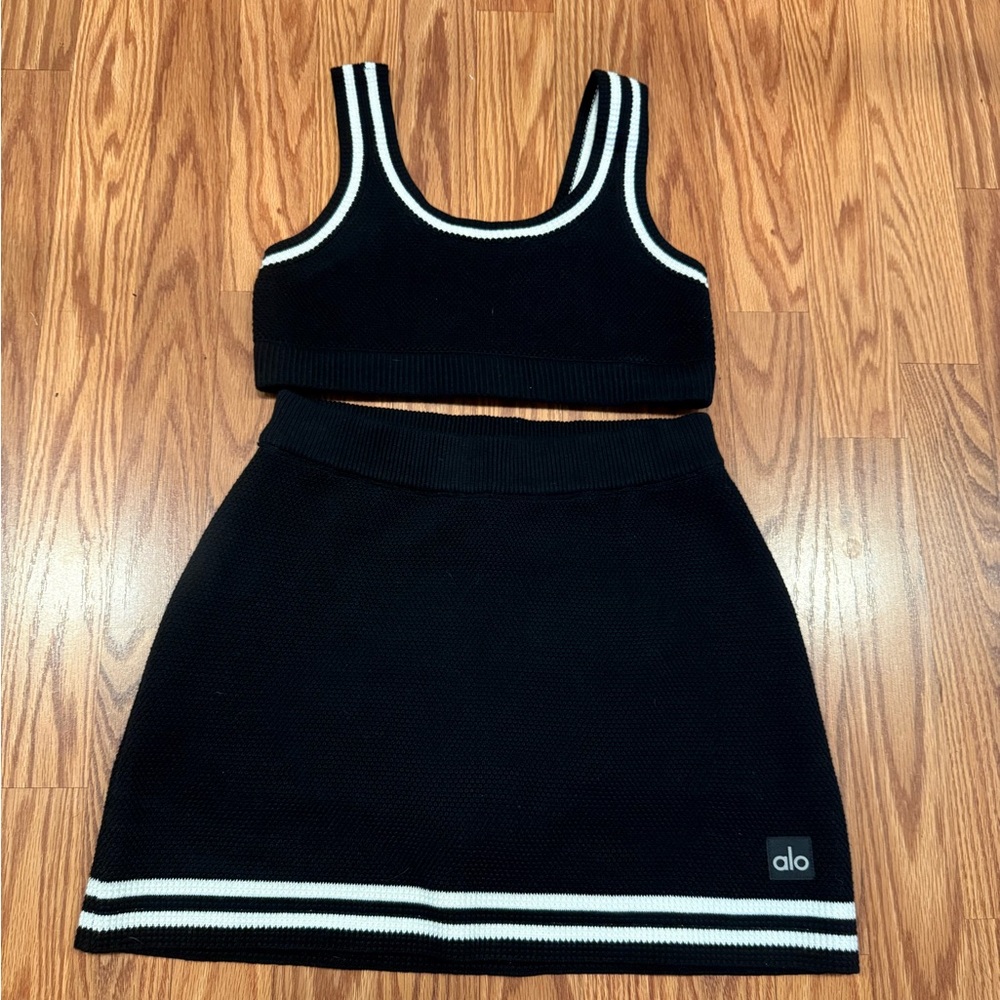 Alo Yoga tennis club set 🖤🤍